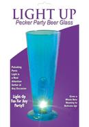Party Pecker Light Up Party Beer Glass Blue