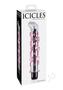 Icicles No 19 Textured Glass G-spot Vibrator - Clear/pink